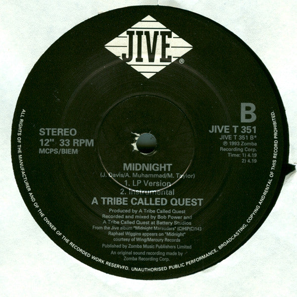 A Tribe Called Quest : Electric Relaxation (Relax Yourself Girl) (12")