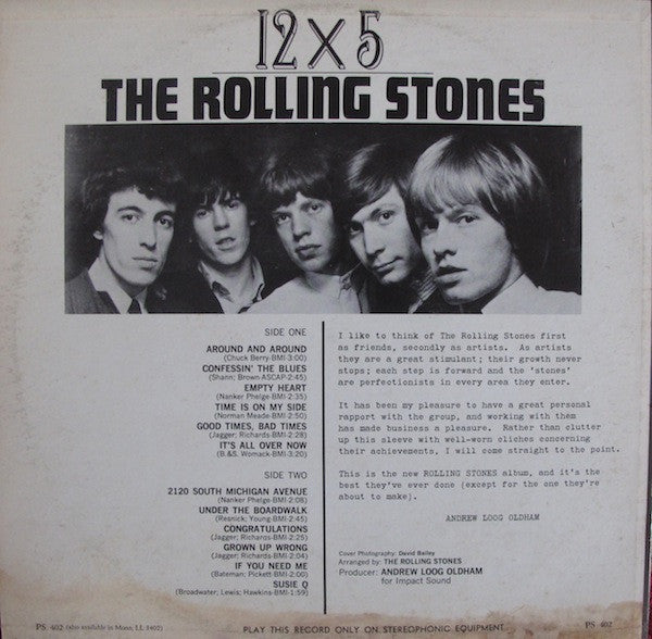 The Rolling Stones : 12 X 5 (LP, Album)