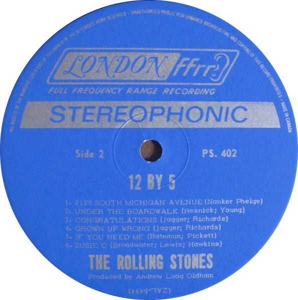 The Rolling Stones : 12 X 5 (LP, Album)