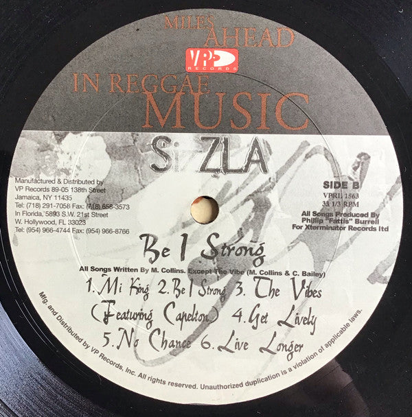 Sizzla : Be I Strong (LP, Album)