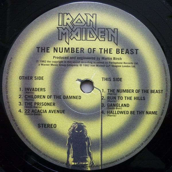 Iron Maiden : The Number Of The Beast (LP, Album, RE, 180)