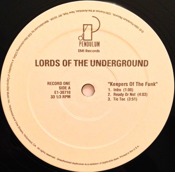 Lords Of The Underground : Keepers Of The Funk (2xLP, Album)
