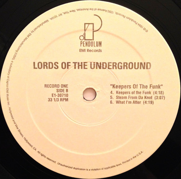 Lords Of The Underground : Keepers Of The Funk (2xLP, Album)