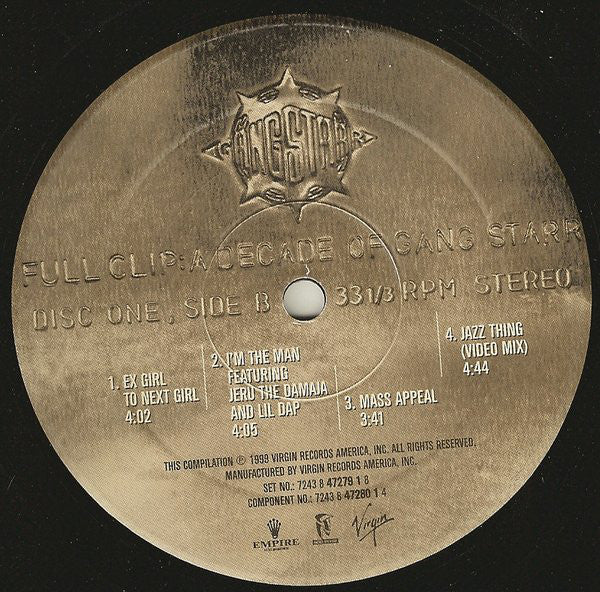Gang Starr : Full Clip: A Decade Of Gang Starr (4xLP, Comp)