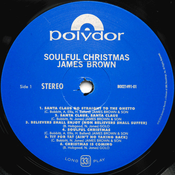 James Brown : A Soulful Christmas (LP, Album, RE)