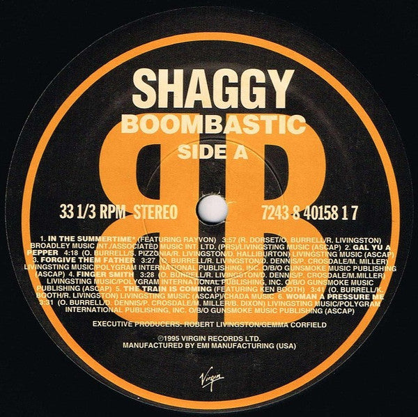 Shaggy : Boombastic (LP, Album)