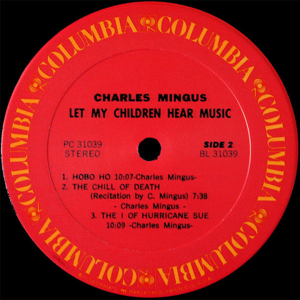 Charles Mingus : Let My Children Hear Music (LP, Album, RE, Car)