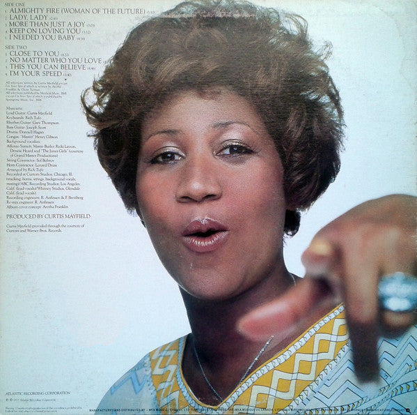 Aretha Franklin : Almighty Fire (LP, Album)
