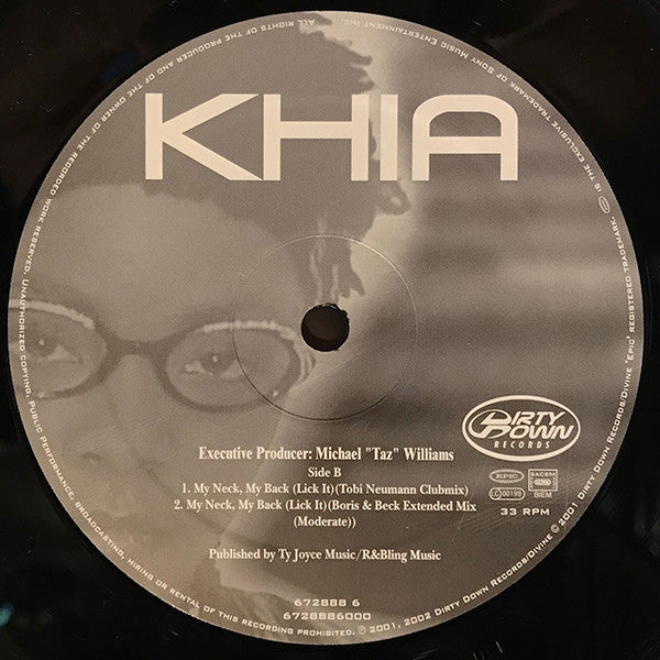 Khia : My Neck, My Back (Lick It) (12")