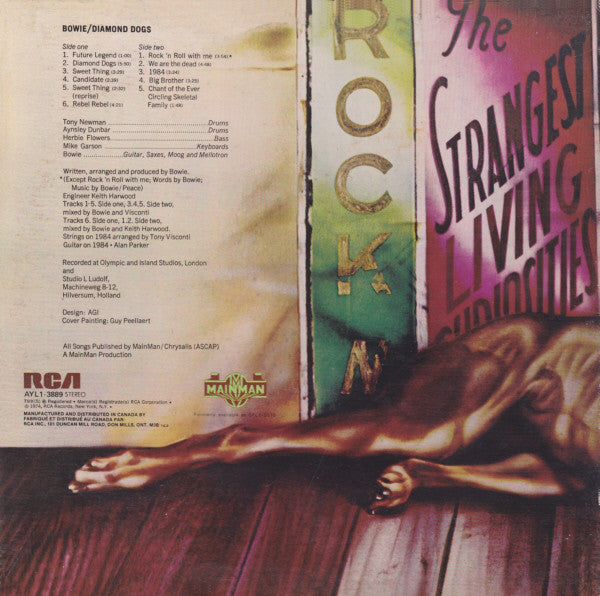 David Bowie : Diamond Dogs (LP, Album, RE)