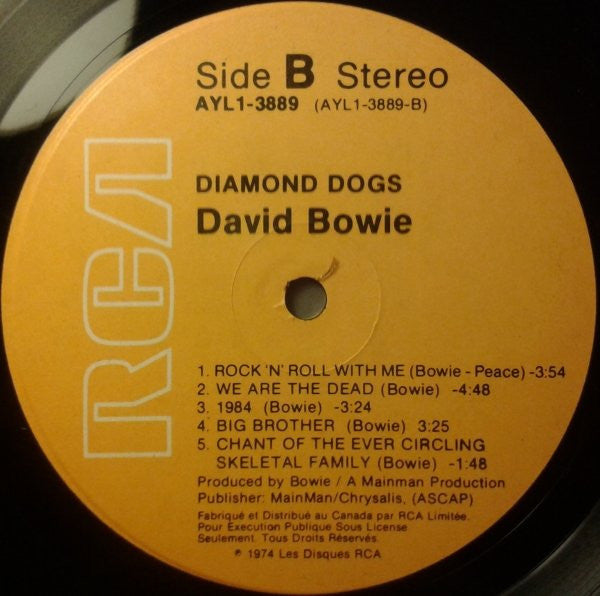 David Bowie : Diamond Dogs (LP, Album, RE)