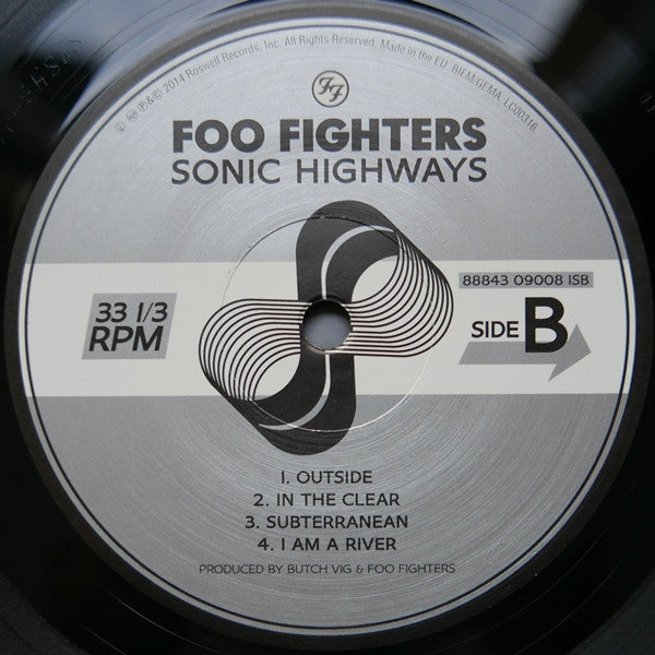 Foo Fighters : Sonic Highways (LP, Album, Inf)