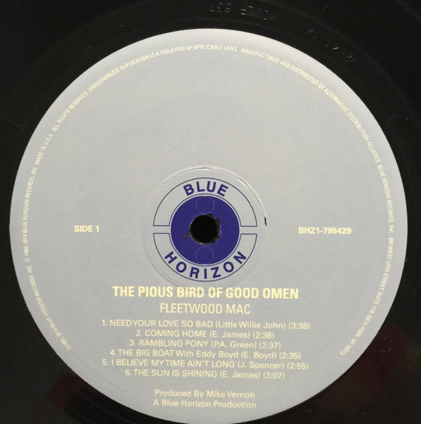 Fleetwood Mac : The Pious Bird Of Good Omen (LP, Comp, RE, 180)