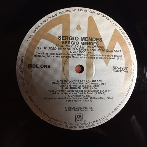 Sérgio Mendes : Sergio Mendes (LP, Album)