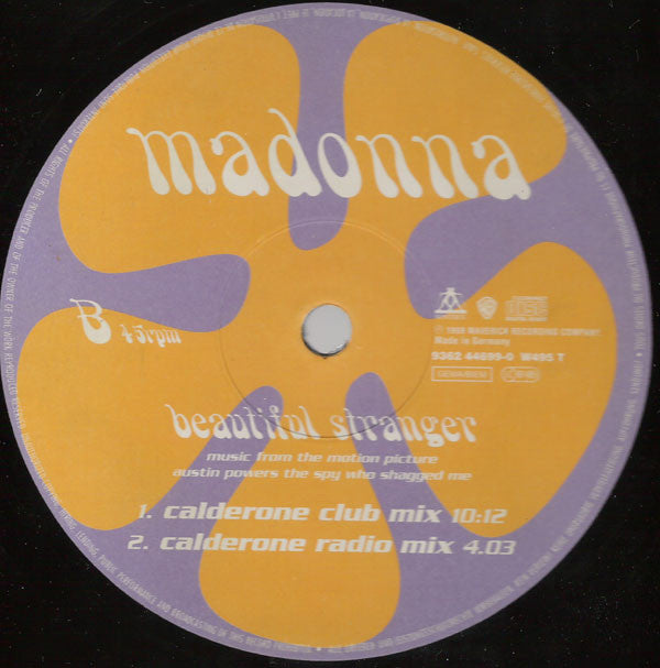 Madonna : Beautiful Stranger (Music From The Motion Picture Austin Powers "The Spy Who Shagged Me") (12", Maxi)