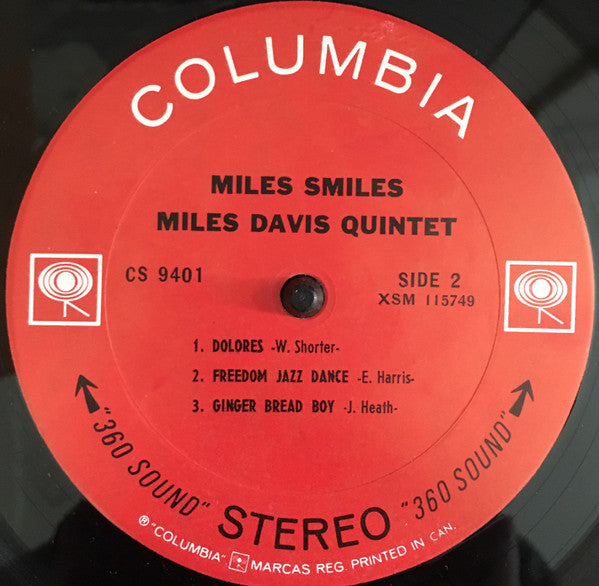 The Miles Davis Quintet : Miles Smiles (LP, Album)