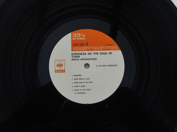 Bruce Springsteen : Darkness On The Edge Of Town (LP, Album, 1st)