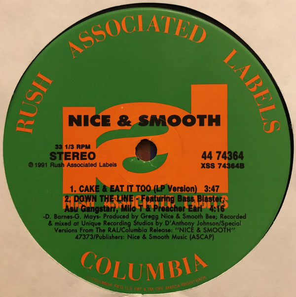 Nice & Smooth : Cake & Eat It Too (12")
