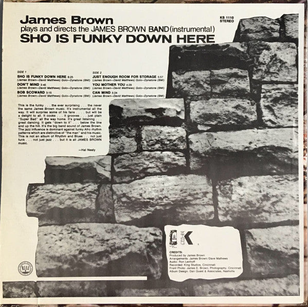 James Brown Plays And Directs The James Brown Band : Sho Is Funky Down Here (LP, Album)