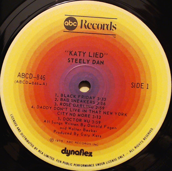 Steely Dan : Katy Lied (LP, Album, Dyn)