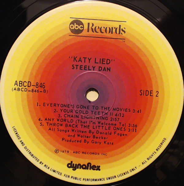 Steely Dan : Katy Lied (LP, Album, Dyn)