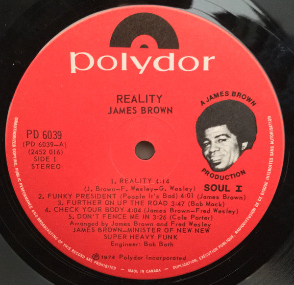 James Brown : Reality (LP, Album)