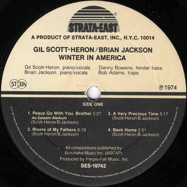 Gil Scott-Heron & Brian Jackson : Winter In America (LP, Album, Gat)