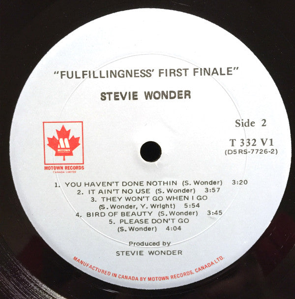 Stevie Wonder : Fulfillingness' First Finale (LP, Album)