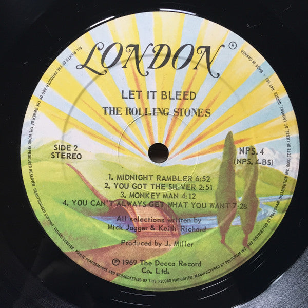 The Rolling Stones : Let It Bleed (LP, Album, RE)