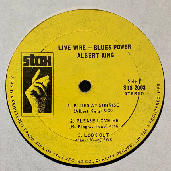 Albert King : Live Wire / Blues Power (LP, Album)