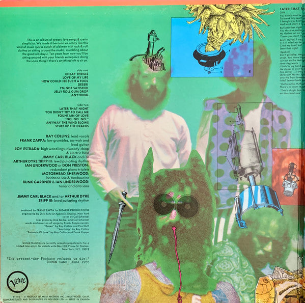 The Mothers : Cruising With Ruben & The Jets (LP, Album, RE, Gat)