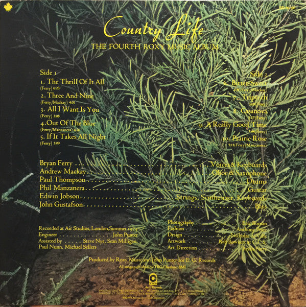 Roxy Music : Country Life (LP, Album, RE, Qua)