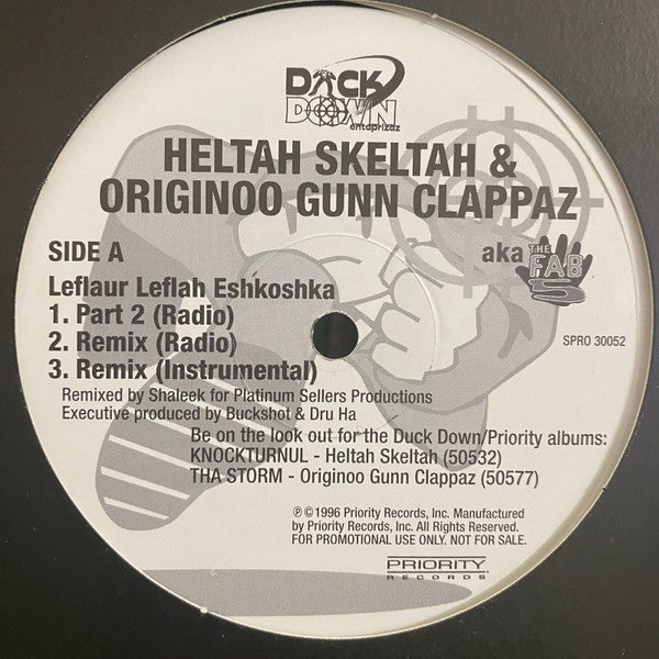Heltah Skeltah & O.G.C. : Leflaur Leflah Eshkoshka / Lettha Brainz Blo (12", Promo)