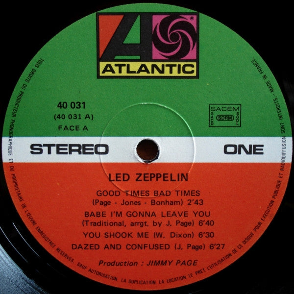 Led Zeppelin : Led Zeppelin (LP, Album, RE)