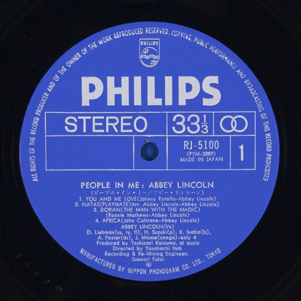 Abbey Lincoln : People In Me (LP, Album)