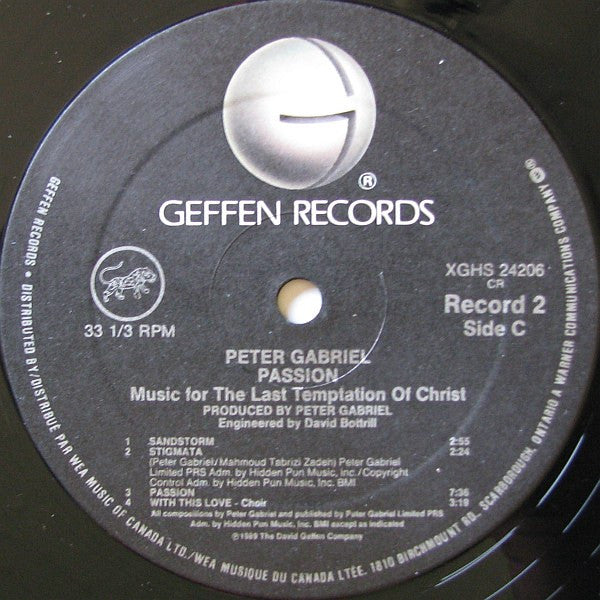 Peter Gabriel : Passion (Music For The Last Temptation Of Christ) (2xLP, Album)