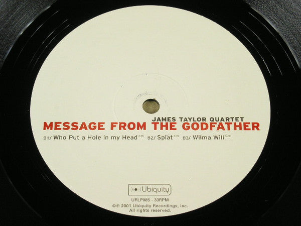 The James Taylor Quartet : Message From The Godfather (2xLP)