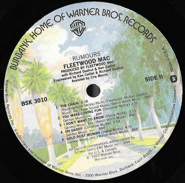 Fleetwood Mac : Rumours (LP, Album, PRC)