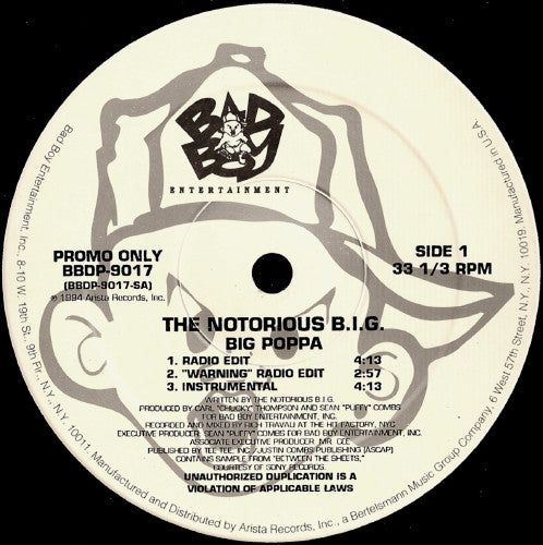 Notorious B.I.G. : Big Poppa (12", Promo)