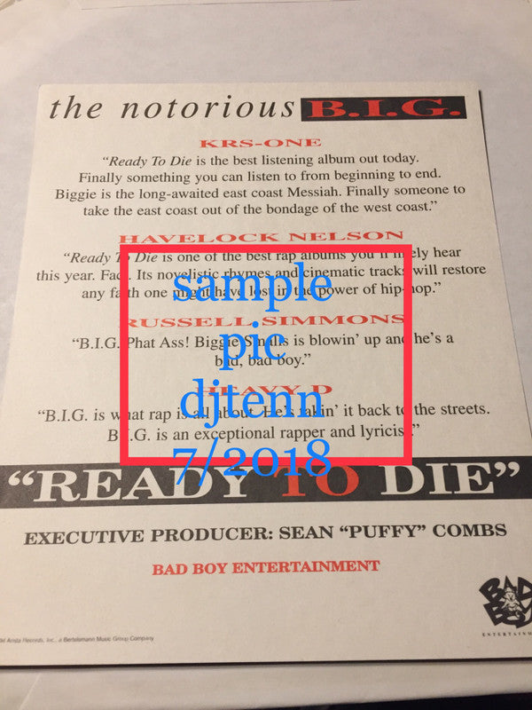 Notorious B.I.G. : Big Poppa (12", Promo)