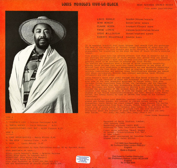 Louis Moholo's Viva La Black : Louis Moholo's Viva La Black (LP)