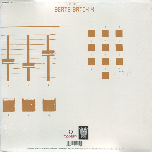 J Dilla : Beats Batch 4 (10", Ltd)
