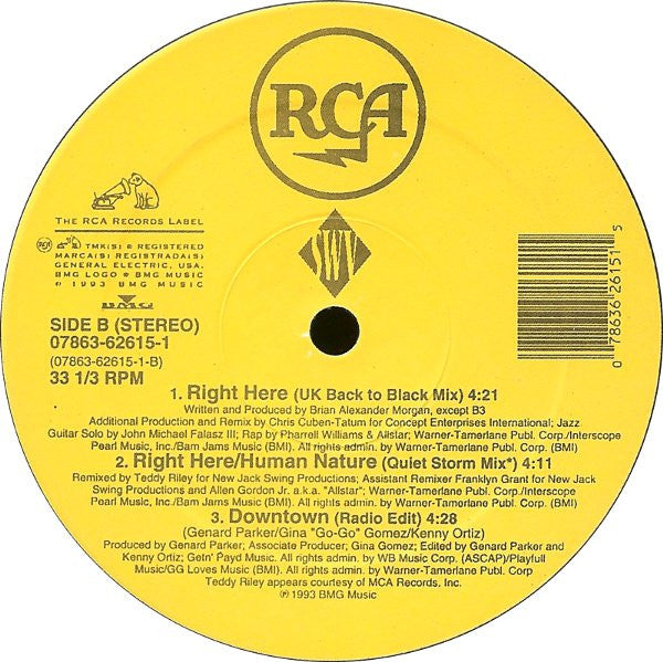 SWV : Right Here / Human Nature (12", Single)