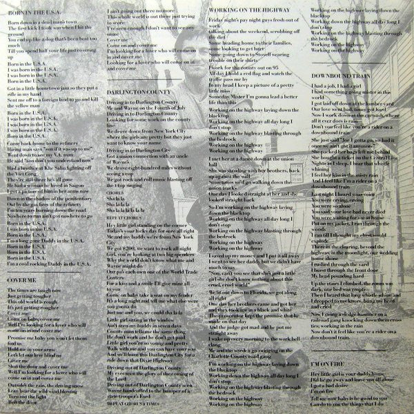 Bruce Springsteen : Born In The U.S.A. (LP, Album, RE, Red)