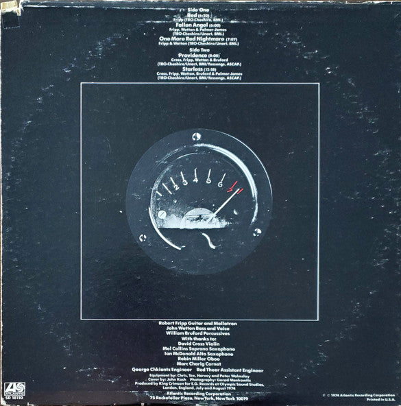 King Crimson : Red (LP, Album, RI )