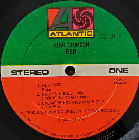 King Crimson : Red (LP, Album, RI )