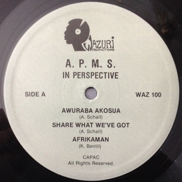 Alfred Schall (2) : In Perspective (LP, Album)