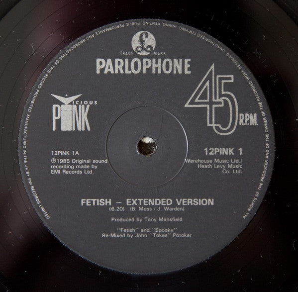 Vicious Pink : Fetish / Spooky (12", Single)