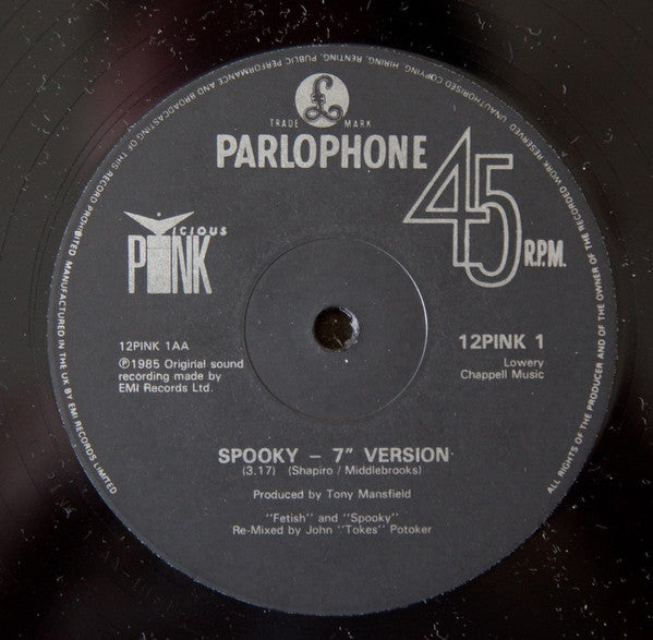 Vicious Pink : Fetish / Spooky (12", Single)