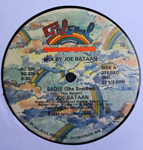 Joe Bataan : Sadie (She Smokes) (12", Single)